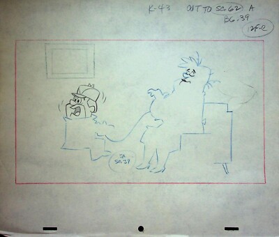 Loopy De Loop 1963 JERRY EISENBERG Hand-Drawn Production Pencil Layout