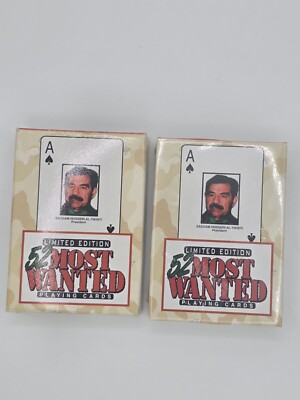 Vintage 52 Most Wanted Playing Cards Limited Edition #3 | eBay
