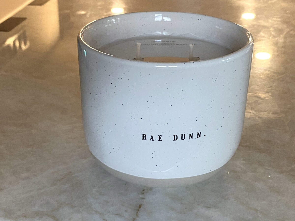 New* rare Outdoor Rae Dunn 2 Wick 20.7oz 36hr Citronella Jar New* rare Outdoor Rae Dunn 2 Wick 20.7oz 36hr Citronella Jar