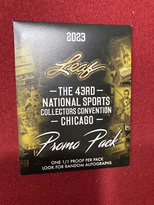 2023 Leaf National Unopened Sealed Promo Pack 1/1