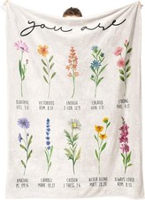 Christian Gifts for Women Christian Blanket with Flowers Birthday Gifts for W...