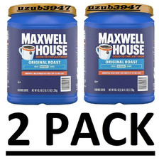 2 PACK - Maxwell House Original Roast Ground Coffee 43.1 oz (Total 86.2 oz) 9.89 per pound