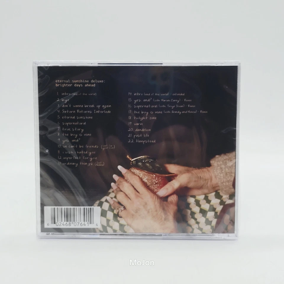 *ARIANA GRANDE Eternal Sunshine Deluxe Brighter Days Ahead CD Bonus Track Crack* Foto 3 de 4