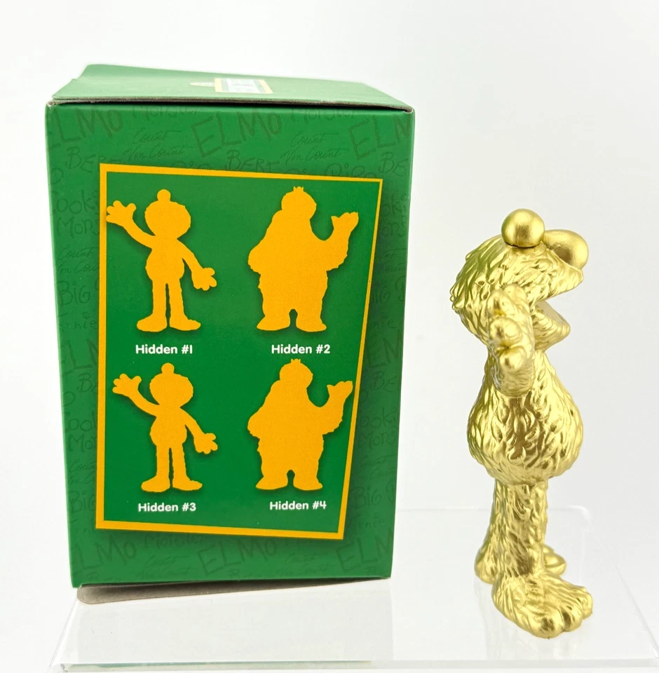 Freeny's Hidden Disectibles: Sesame Street Gold Elmo RARO Mighty Jaxx Foto 3 de 4