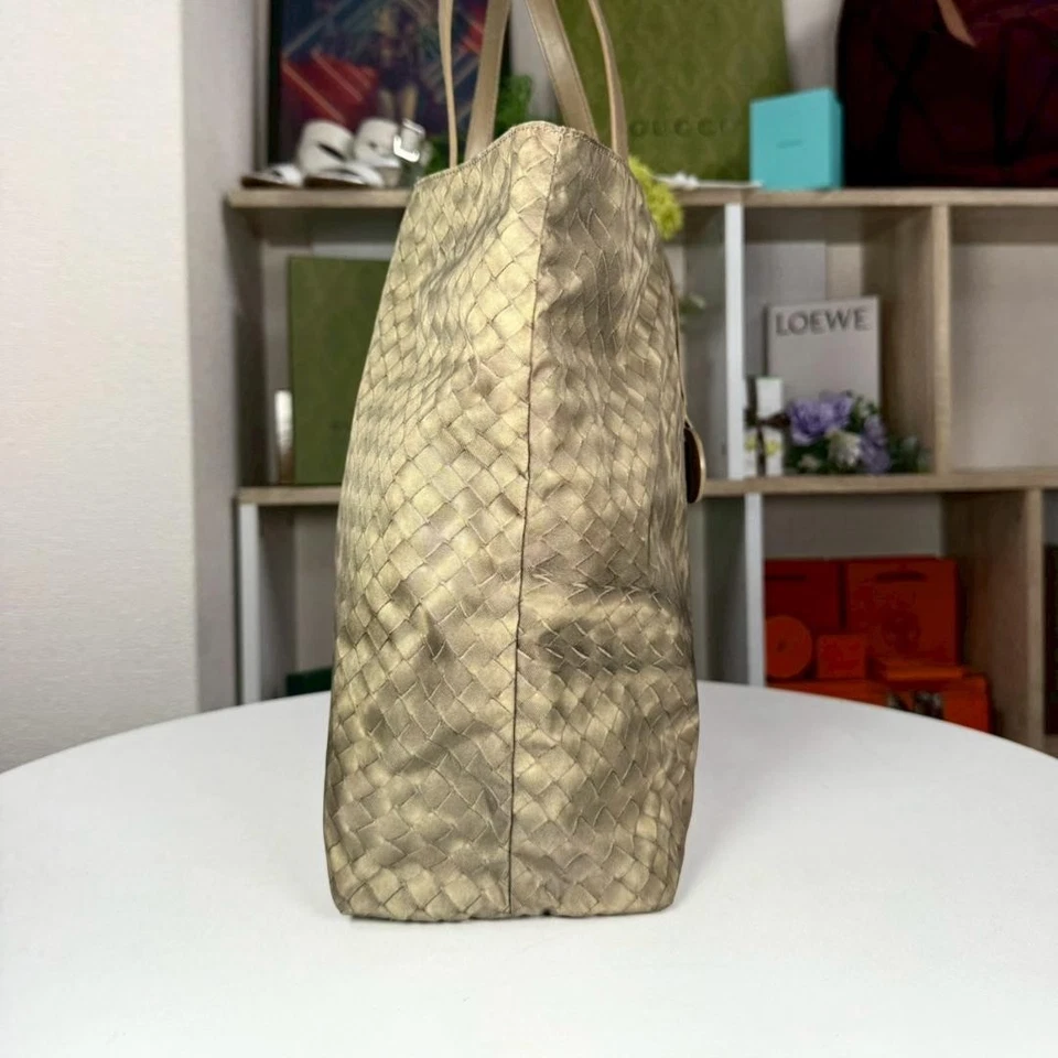 Bolso de Mano BOTTEGA VENETA Clásico Nylon Intrecciato Foto 3 de 4