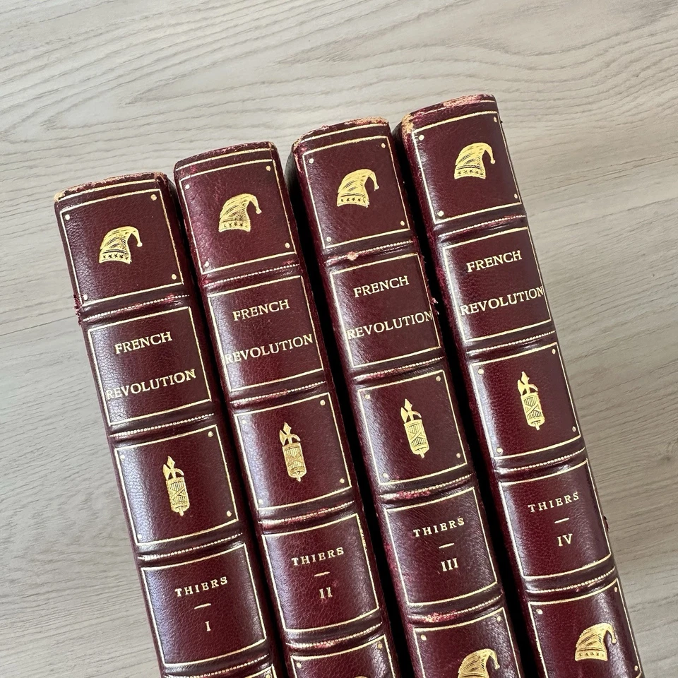 1842, 4 Vol Set, HISTORY OF THE FRENCH REVOLUTION, by M A THIERS, ILLUSTRATED - Image 3 of 4