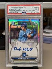 2023 Bowman Draft Blake Mitchell Chromed Prospect Auto Refractor Royals 