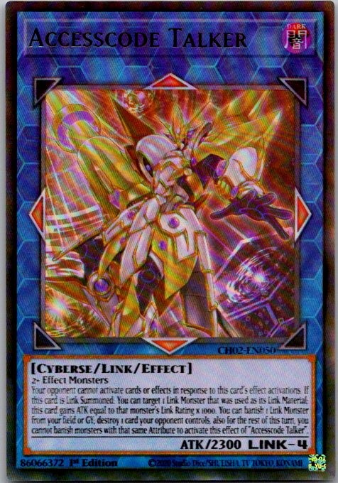 Accesscode Talker CH02-EN050  (All-Foil Edition) Yu-Gi-Oh 1st Edition NM