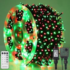 LJLNION 1000LED Christmas Lights Extra Long 328FT Xmas Green Wire Fairy String