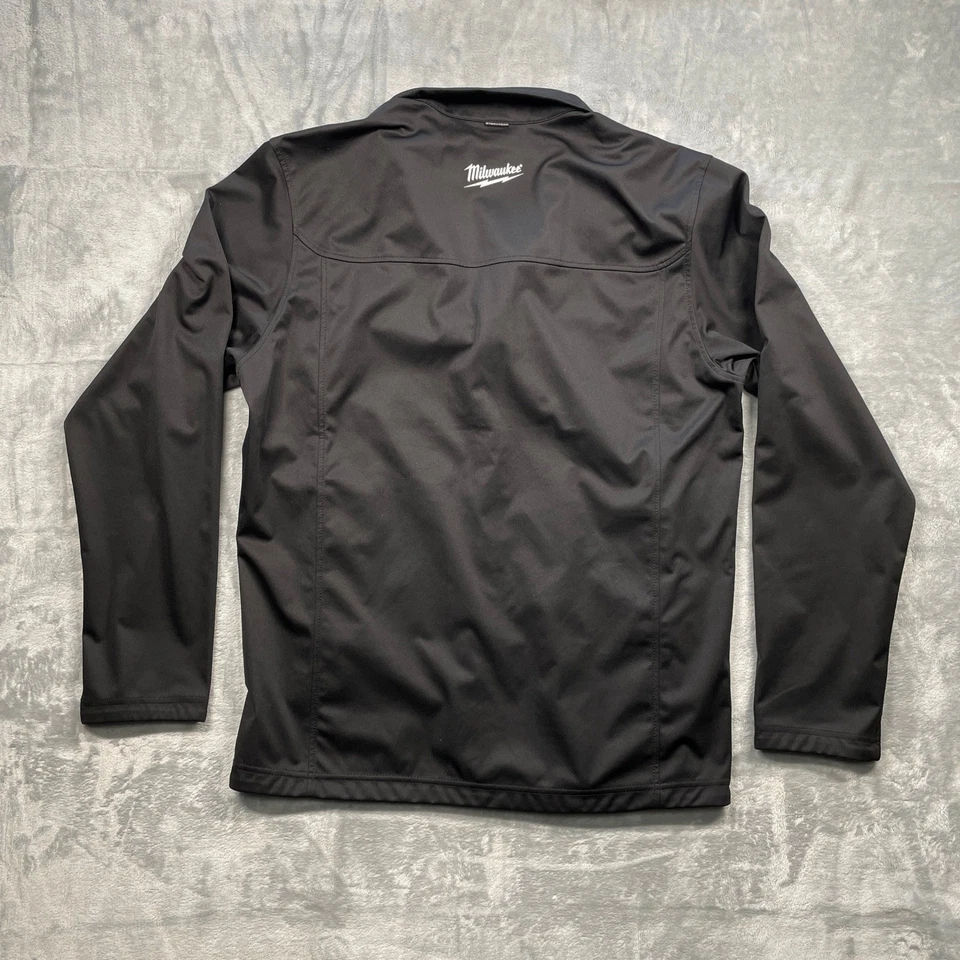 Milwaukee Mens Stormtech Performance Jacket Black Softshell Zipper Pockets M - Image 2 of 4