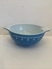 White on Blue Snowflake 4 Qt. Cinderella Mixing Bowl 444