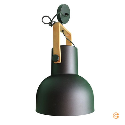 JUST LIGHT Pendelleuchte Lampe Hängelampe schwarz CUP 2 1x E27 Akazienholz153