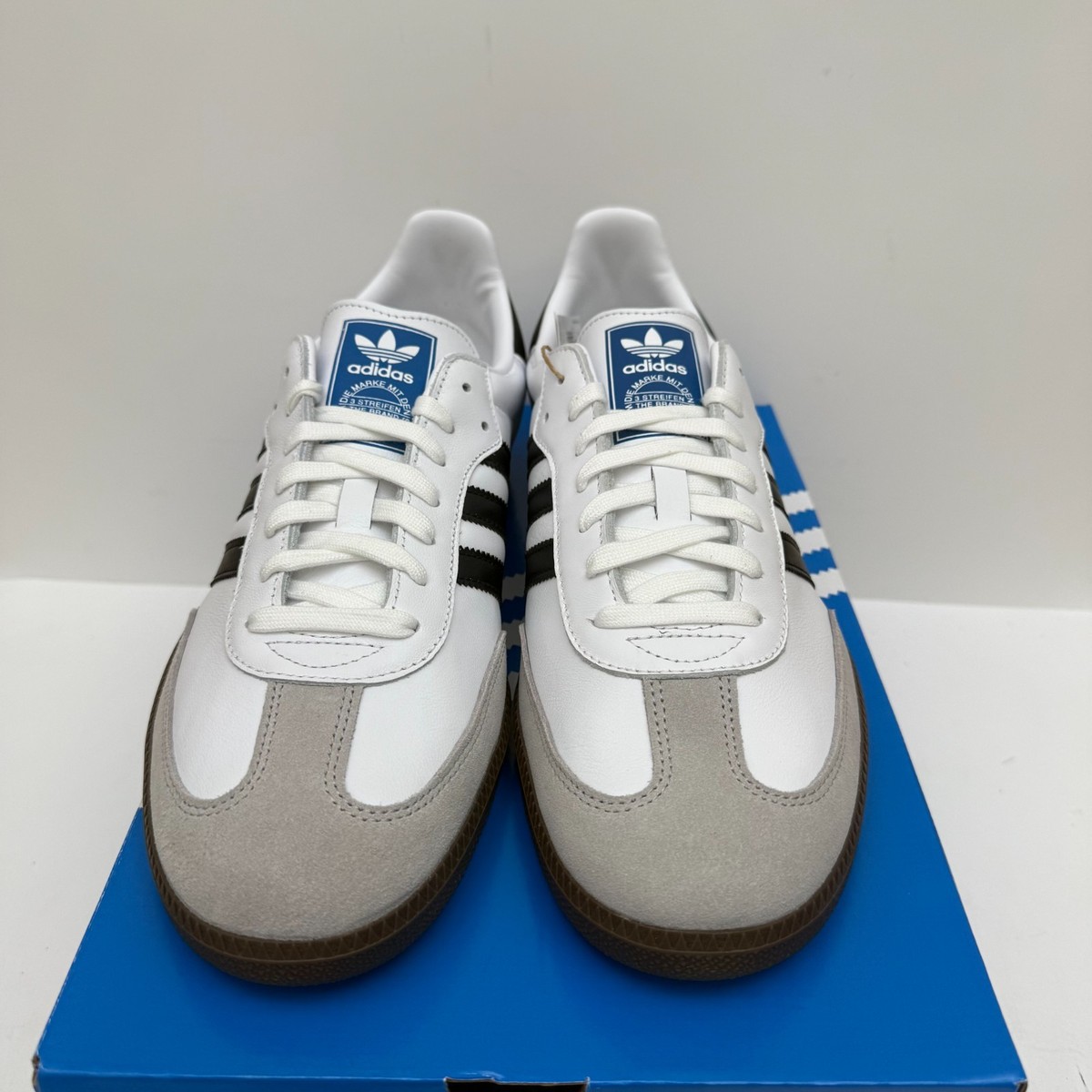 Size 10 - adidas Samba OG Low White Black Gum for sale online | eBay