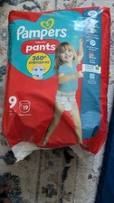Pampers Baby Dry Nappy Pants Size 9 X19 Nappies 0.37 per nappy