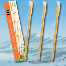 Natural Bamboo Back Scratcher Long Reach Pick Itch Relief Tool Portable US