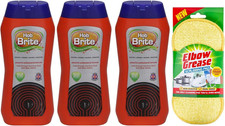 Hob Brite Hob Cleaner Cream (3X 250 Ml), Original Ceramic, Electric, Halogen and 27.44 per litre
