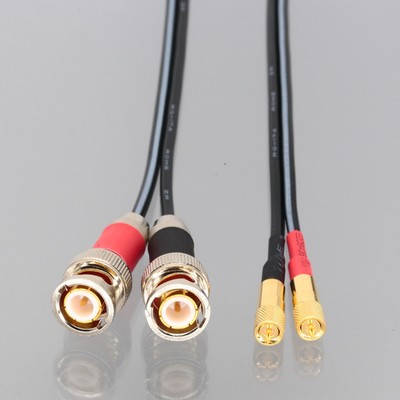 Dual Microdot 10-32 Locking Spring  to BNC Cable Flaw Detector NDT Accelerometer