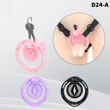 Honeycomb Chastity Lock Breathable Chastity Cage Ring Abstinence for Men Tube