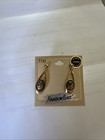 Vintage Rainbowflake Earrings Pierced Dangles Genuine Turquoise New Gold Plated — photo 6