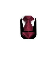 Mens Solid Color Tie Pocket Square Set Formal Woven Necktie Handkerchief Suit