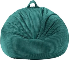 Amber Stuffed Animal Storage Bean Bag Cover Kids & Toddler Chair