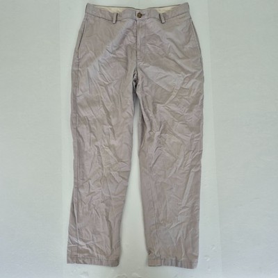 LL BEAN CHINOHOSE W34 L30 BEIGE HERREN HOSE 100% BAUMWOLLE REGULAR