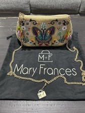Mary Frances Stunning "Fresh  Flighty" Beaded Crossbody Bag NWOT
