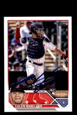 Signed Baseball Card Auto Caleb Hamilton 2023 Topps #US160 Boston Red Sox