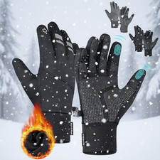 Winter Thermal Touchscreen Gloves Waterproof Warm Gloves for Men Women Outdoor