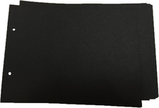 Scrapbook Photo Album Refillable Black Pages 30 Sheets 60 Pages Thick Blank Cra