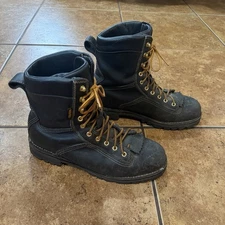 DANNER QUARRY GTX 8" GORE-TEX MENS USA 10 BLACK STEEL TOE WORK BOOTS