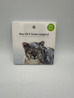 Apple Mac OS X Snow Leopard 10.6.3 Software Operating System Sealed NOS