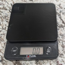 Taylor Digital Food Scale   Touch Controls, 11 lb Capacity, Black