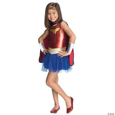 GIRL'S WONDER WOMAN COSTUME RU881629 - Halloween Costume Dress Up Party Outfit