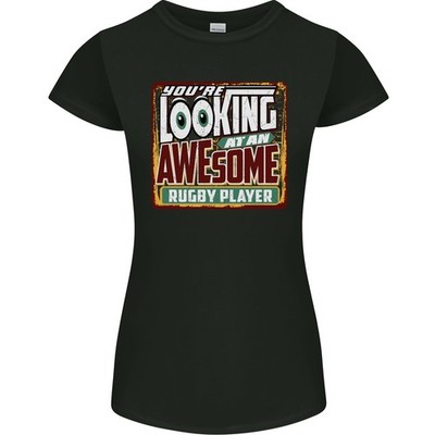 Ein Genial Rugby Player Lustig Union Damen Petite Schnitt T-Shirt