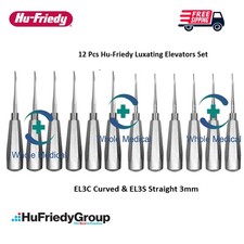 Hu-Friedy EL3C & EL3S Luxating Elevators 3mm – 12 Pcs