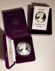 1985s American silver eagle one ounce proof silver bullion coin with box