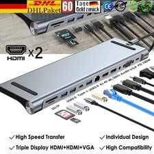 12in1 Dockingstation Docking Station USB C Hu...