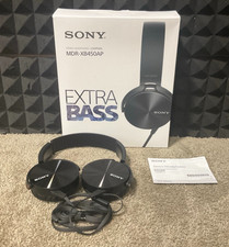 Sony MDR-XB450AP Extra Bass Headphones black MDRXB450APBQ      