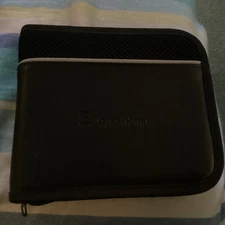 CyberHome Branded Zippered 12ct. Capacity Black Faux Leather CD/DVD Binder Case