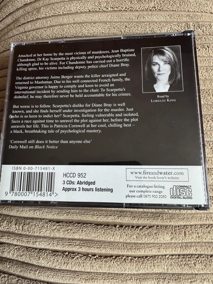 The Last Precinct - Patricia Cornwell - 3 x CD Abridged Audiobook - Lorelei King - Image 2 of 2