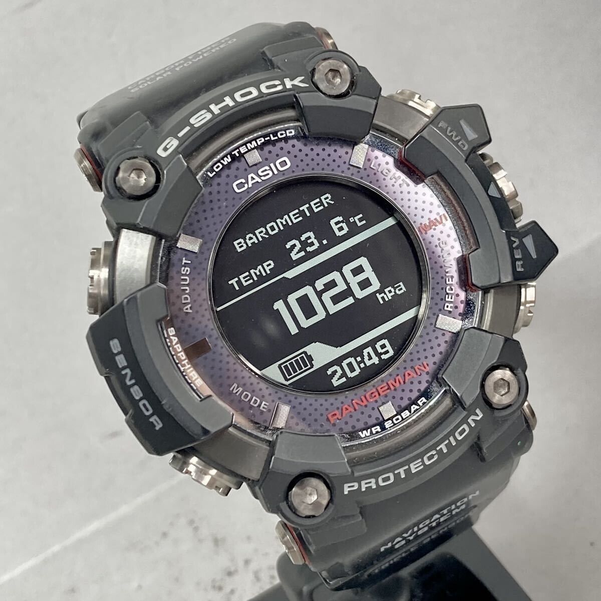 Casio G-Shock GPR-B1000-1JR Rangeman GPS Solar-Assisted Mens Watch Used  Japan