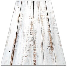 Vinyl PCV Flooring Patio Outdoor Rug Balcony Mat Carpet Rustic wood 80x120