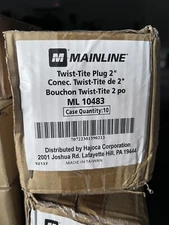 2" TWIST-TITE MECHANICAL WING NUT TEST PLUG ML 10483 Qty: 10EA