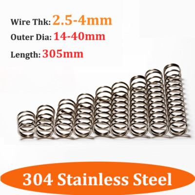 #ad Compression Spring Dia 2.5mm 4mm Pressure Coil Spring L 305mm A2 Stainless Steel AU $226.44