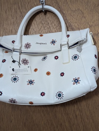 Desigual boho Embroideries flowers purse bag tote - Picture 2 of 5