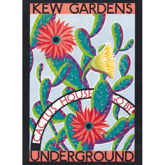 Kew Gardens Cactus House Blank Greeting Card with Envelope