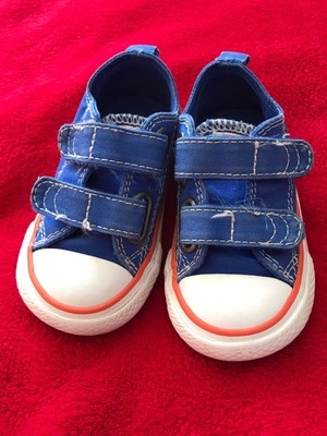 orange baby converse