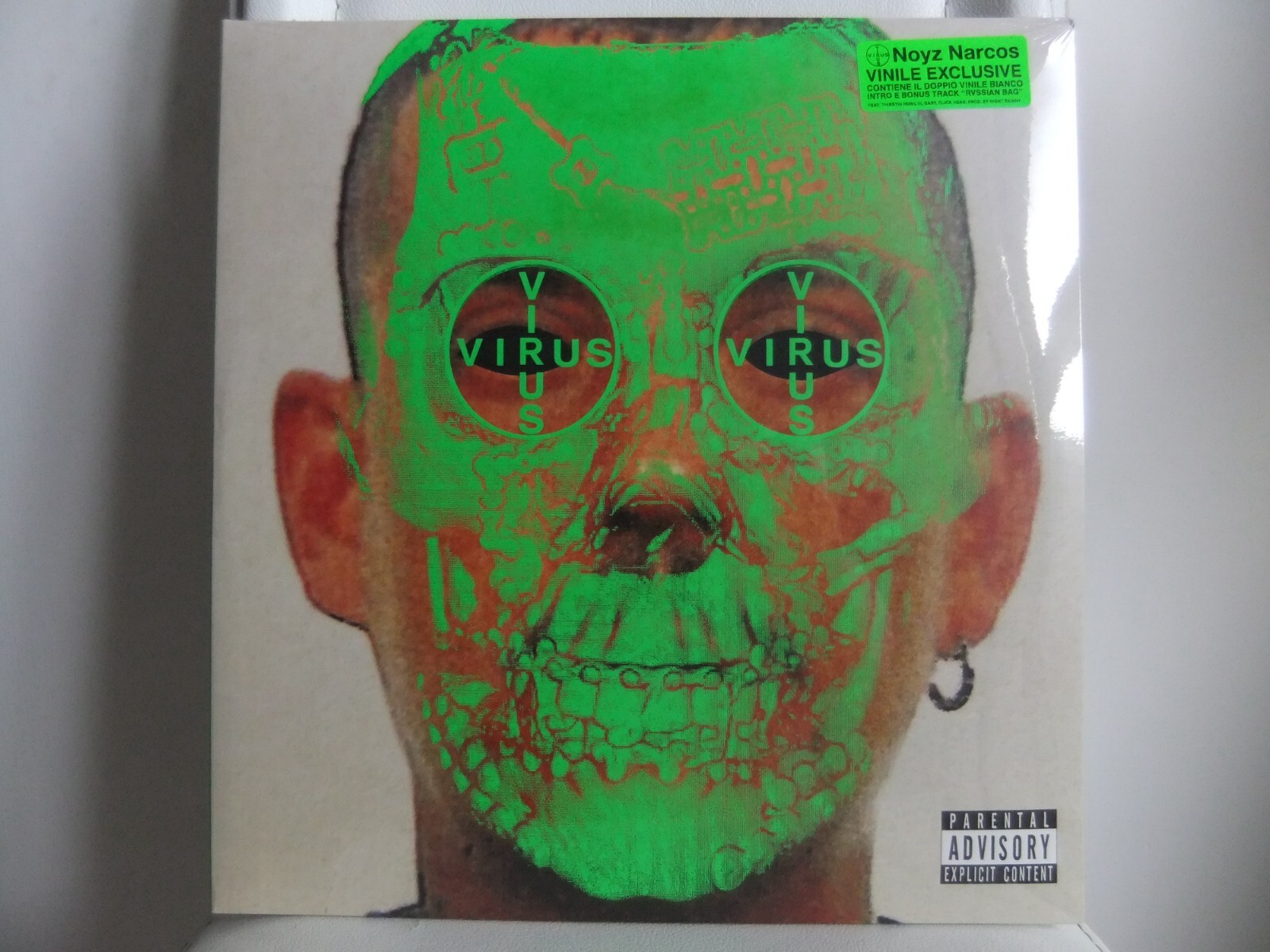 NOYZ NARCOS "VIRUS" 2LP VINILE BIANCO 2022 NUOVO SIGILLATO