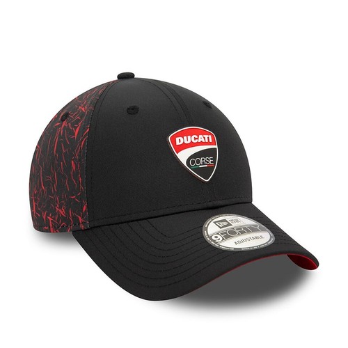 New Era 9FORTY Motorcycle Collection DUCATI Crinkle 2-Tone Black - Picture 3 of 5